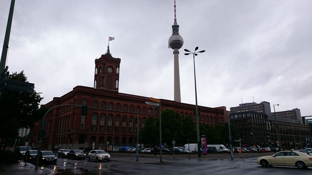 Berlín con lluvia